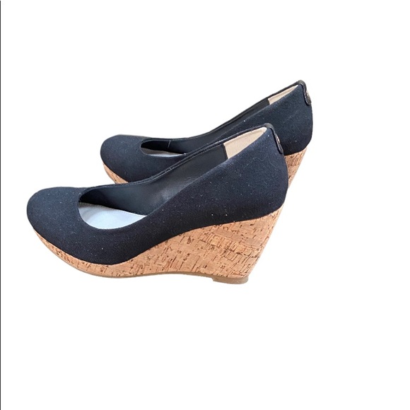 Pegabo black & cork wedges - Picture 2 of 7